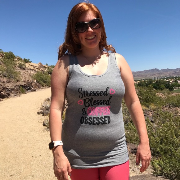 Stressed, Blessed & Coffee Obsessed Tank Top - Picture 5 of 6